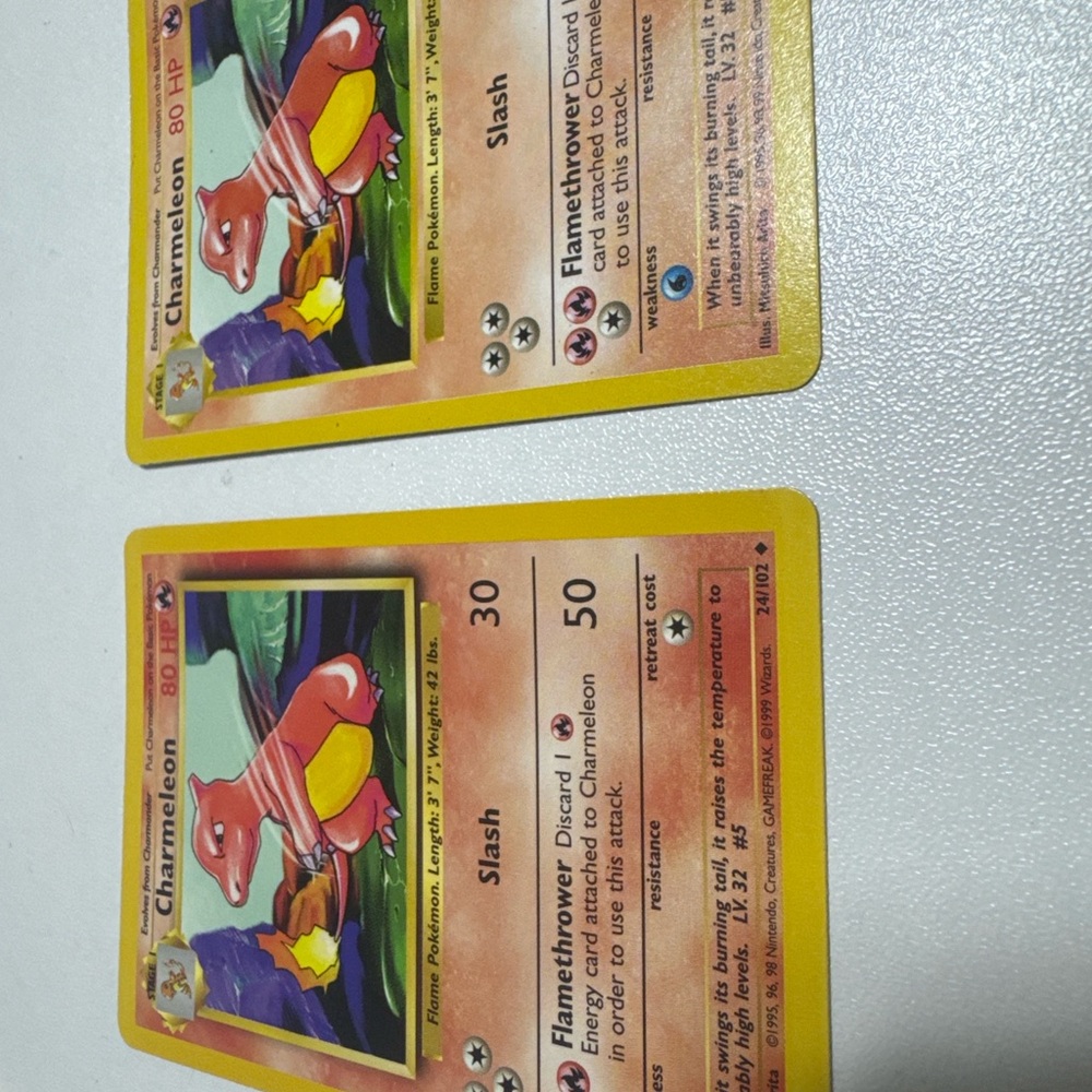Charmeleon Base Set Shadowless